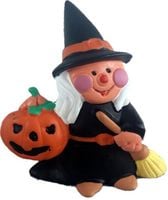 gumowa czarownica 7cm 'halloween ' 12szt. | de-373ts