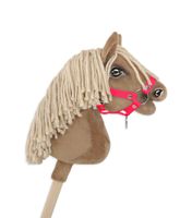 kantar dla konia hobby horse a4 zapinany mały - neon pink