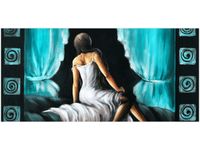 OBRAZ KOBIETA TURKUSIE