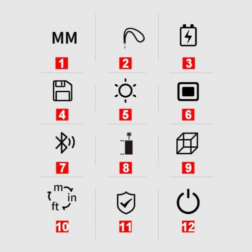 DALMIERZ LASEROWY 30M Z BLUETOOTH I POMIAREM PITAGORASA USB-C na Arena.pl