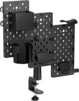 Biurkowa Tablica Perforowana na Akcesoria dla Graczy Obracana 360 Czarna