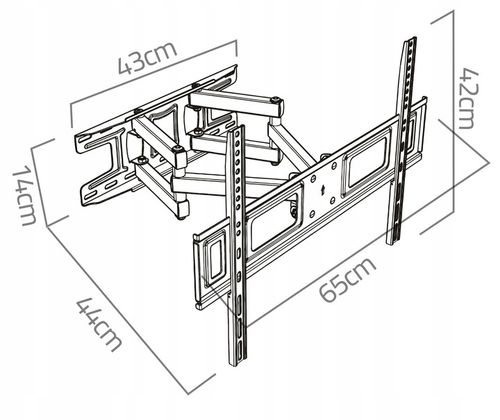 UCHWYT DO TELEWIZORA UNIWERSALNY ŚCIENNY NA TV wieszak obrotowy 32-70 na Arena.pl