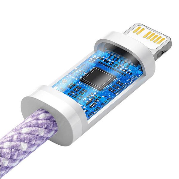 kabel usb-c do lightning baseus dynamic series, 20w, 2m (fioletowy) zdjęcie 5