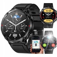 ZEGAREK SPORTOWY SMARTWATCH MĘSKI CIŚNIENIE ROZMOWY 600 mAh ! PULS EKG
