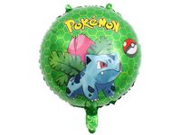 Balon foliowy „Pokemon - Ivysaur”, zielony, 45 cm (18 cali) [balon na hel]