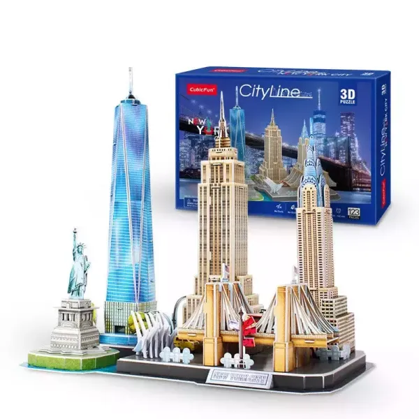 Puzzle 3D 123 elementy. City Line. Nowy Jork zdjęcie 1
