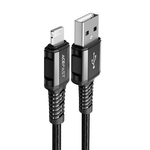 Kabel przewód MFI do iPhone USB - Lightning 2.4A 1.2m czarny na Arena.pl