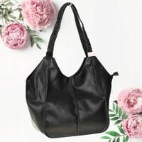 Torebka Damska Duża Modna Damska torebka Shopper Czarna Duża damska torebka