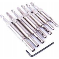 Wiertła samogwintujące rdzeniowe zestaw 7 szt. stalowy zawias Falon-Tech