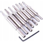 Wiertła samogwintujące rdzeniowe zestaw 7 szt. stalowy zawias Falon-Tech