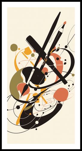 Plakat 50x100cm Abstrakcyjny Rapsod na Arena.pl