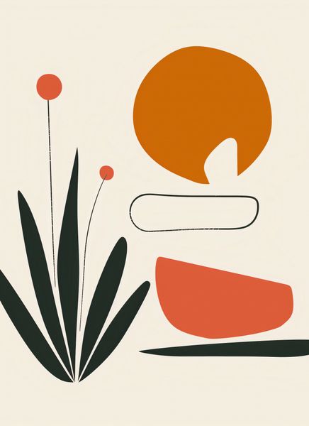 Plakat 40x55cm Abstrakcyjny Zen zdjęcie 1