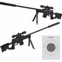 KARABIN NA KULKI 6mm SNAJPERKA LASER PISTOLET 87CM