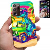 ETUI DO SAMSUNG NOTE 20 ULTRA - DINOZAUR W CIĘŻARÓWCE WZORY DLA DZIECI