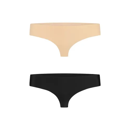 bye bra invisible thong 2-pack nude & black m - bezszwowe stringi na Arena.pl