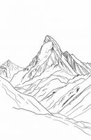 Plakat 56,6x86,4cm Górski Szkic