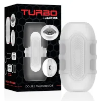 jamyjob turbo - podwojna maszyna intymna z dwoma otworami tpe abs