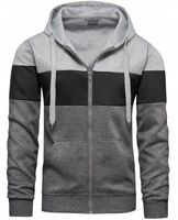 BLUZA MĘSKA Z KAPTUREM ROZPINANA XL