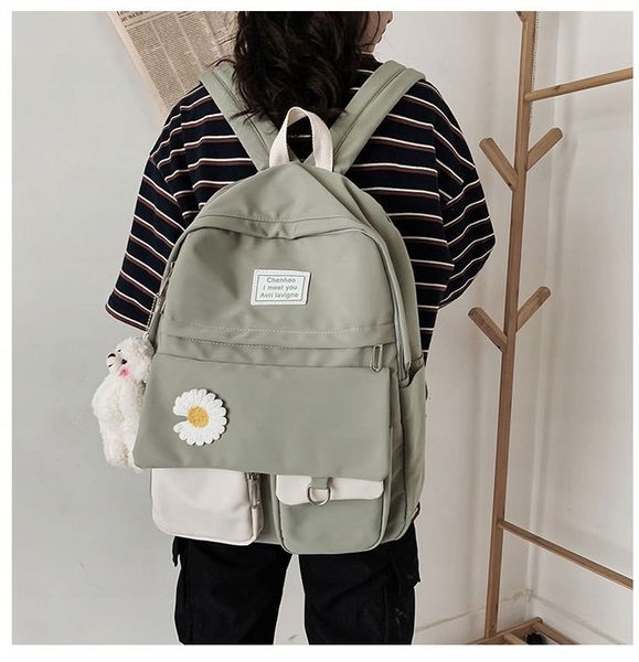 PLECAK SZKOLNY DLA NASTOLATKI KOLORY DUŻY A4 MODNY TORNISTER MŁODZIEŻOWY zdjęcie 15