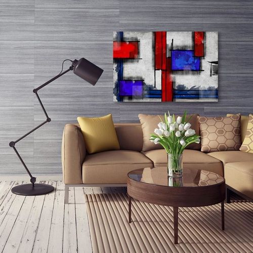 Obraz na płótnie - Canvas, Abstrakcja geometryczna 6 80x60 na Arena.pl