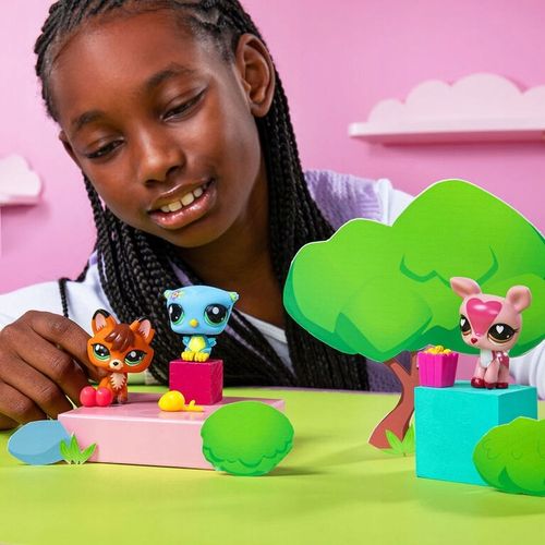 Littlest Pet Shop zestaw figurek tuba zwierzątka Sowa Lis Jeleń seria 3 na Arena.pl