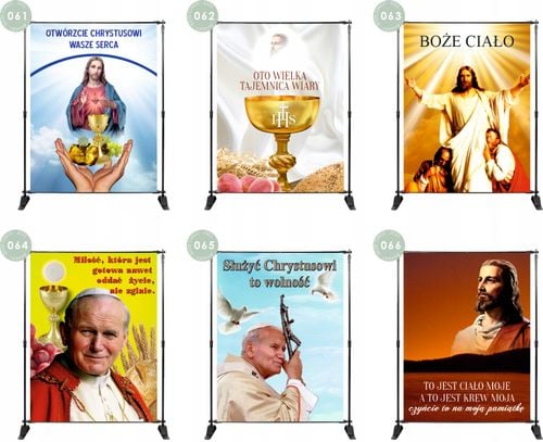 BANER NA BOŻE CIAŁO dekoracja OŁTARZA STOP WOJNIE na Arena.pl