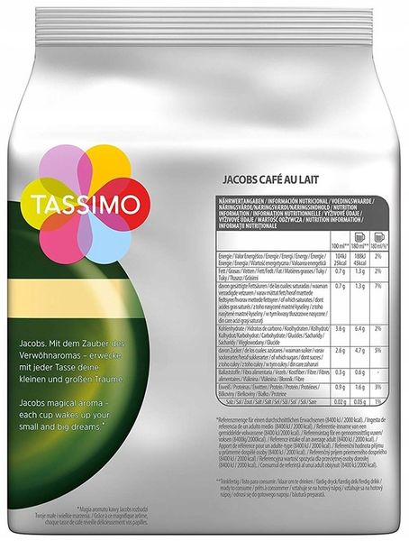 Kapsułki TASSIMO Jacobs Cafe Au Lait 16szt zdjęcie 5