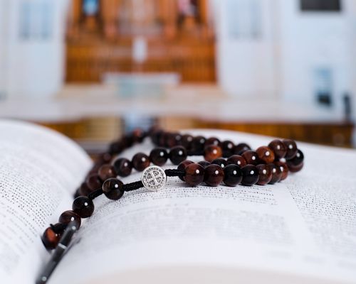 Różaniec z kamieni bawole oko RT-29 na Arena.pl