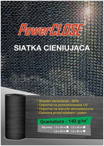 Siatka cieniująca 90% grafitowa maskująca 1,5x10m na płot ogrodzenie na Arena.pl