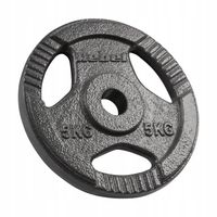 Obciążenie żeliwne zestaw 4x5kg 20kg otwór 31mm talerz z uchwytami REBEL