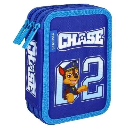 TRZYKOMOROWY PIÓRNIK SZKOLNY PSI PAW PATROL Chase z WYPOSAŻENIEM 30 element zdjęcie 3