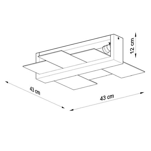 Plafon FENIKS 2 biały na Arena.pl