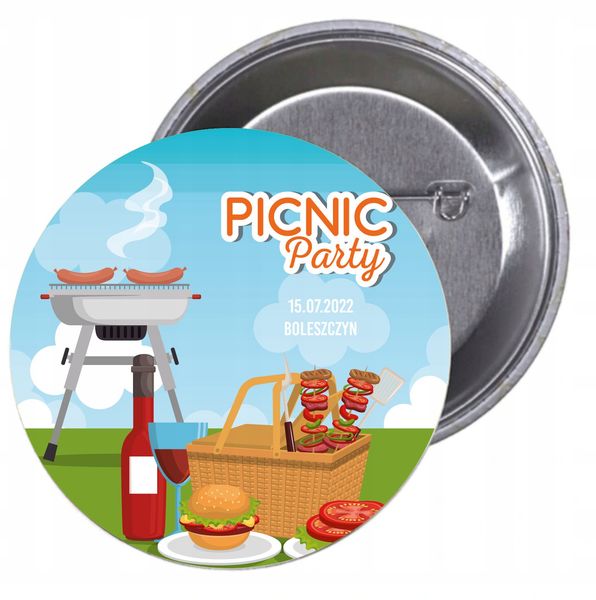 Przypinki buttony PIKNIK WIEJSKI zdjęcie 1