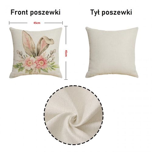 poszewka na poduszkę 45 x 45 cm motyw wiosenny boho pod130 na Arena.pl