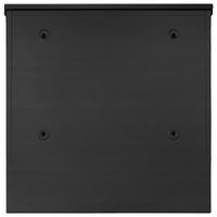 SKRZYNKA POCZTOWA NA LISTY POCZTĘ GAZETY CZARNA + NAPIS ULICA NUMER ADRES