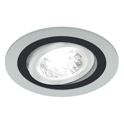 Podtynkowa LAMPA sufitowa BORYS C 03223 Ideus wpuszczana OPRAWA do zabudowy WPUST oczko srebrne czarne na Arena.pl