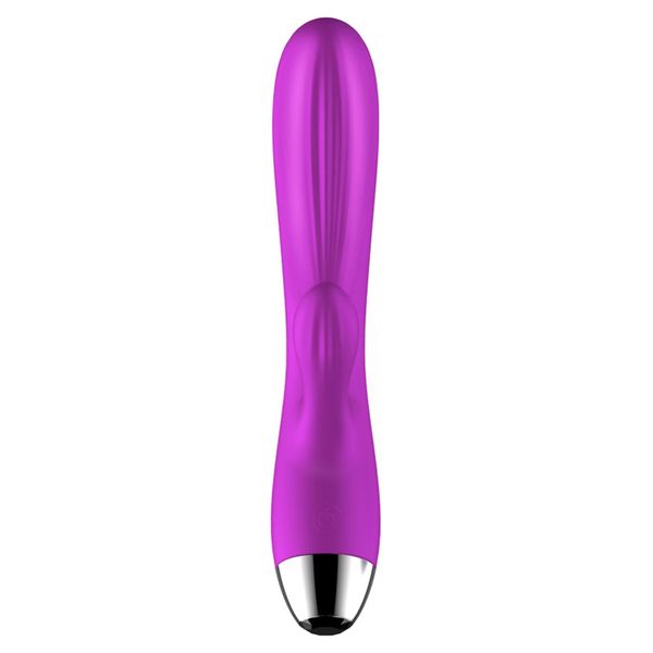 Wibrator-Silicone Vibrator and Pulsator Purple USB 7+7 Function / Heating zdjęcie 16