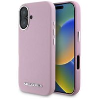 Etui Karl Lagerfeld do iPhone 16, Różowy, MagSafe
