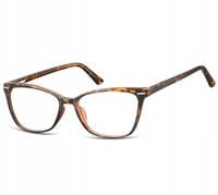 Damskie okulary zerówki KOCIE Oprawki korekcyjne optyczne SUNOPTIC panterka