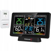 Stacja Pogody Pogodowa Bezprzewodowa Meteo Feegar 7,5" Barometr Higrometr