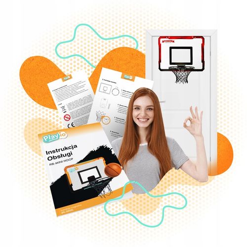 Zestaw do koszykówki dla dzieci mini kosz przenośny tablica na drzwi na Arena.pl