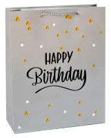 Torebka Prezentowa na Urodziny - Happy Birthday [M - 23 x 18 x 8 cm, W8]