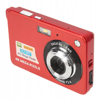 APARAT CYFROWY KAMERA 4K 48 MP 8X ZOOM LCD C3 48 CZERWONY