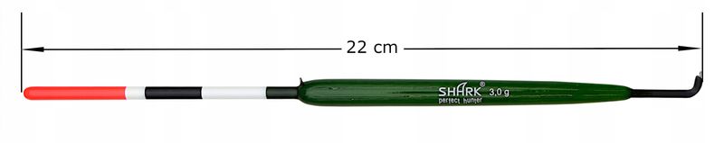 SPŁAWIK PRZELOTOWY boczny Z BALSY 3,0 g/ 22 cm SHARK zdjęcie 2