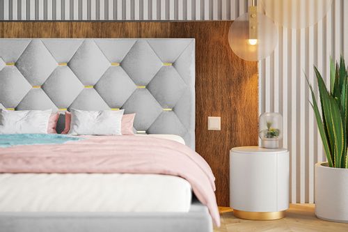 Łóżko tapicerowane LUX 17 200x200 stelaż pojemnik na Arena.pl