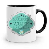 Kubek Czarny Dla Wujka Najlepszy Wujek Na Świecie Z Nadrukiem Ze Zdjęciem