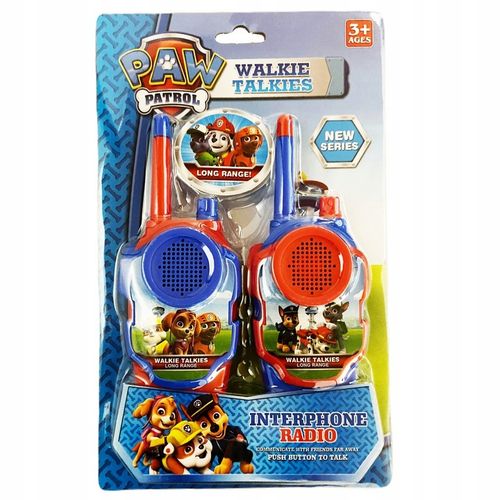 WALKIE TALKI PSI PATROL KRÓTKOFALÓWKA PAW PATROL 2 SZT W ZESTAWIE na Arena.pl
