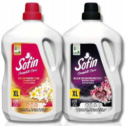 SOFIN Płyn do Prania Color Black Ochrona Kolorów i Tkanin 2 x 2,5l 100 prań na Arena.pl