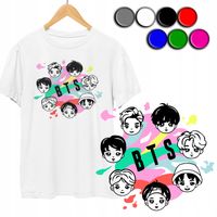 KOSZULKA DZIECIĘCA T-SHIRT Z NADRUKIEM - KPOP BTS ARMY PREZENT - S 122-128