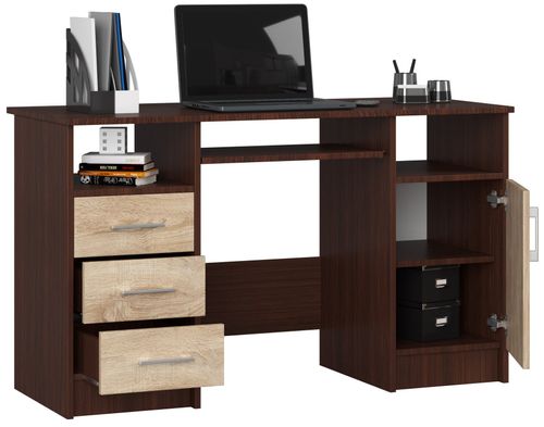 BIURKO ANA 124 cm WENGE / SONOMA na Arena.pl